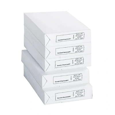 Image of Schäfer Shop Copy Paper A4, 80 g/m² Paper, Printer Laser Inkjet Fax 2500 Sheets, 5 Packs of 500 White