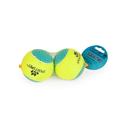 Image of SPORTSPET TENNIS Balls for Dogs (SQUEAK Tennis, 2 Pack)