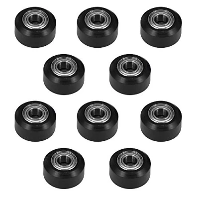 Image of Befenybay 10PCS POM Small Pulley V Shape Wheel 5mm Bore with Double Bearing for 3D Printers and CNC Machines