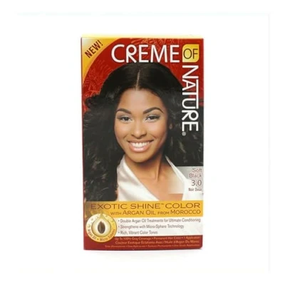 Image of Creme Of Nature Color #3.0 Soft Black Exotic Shine (2 Pack)