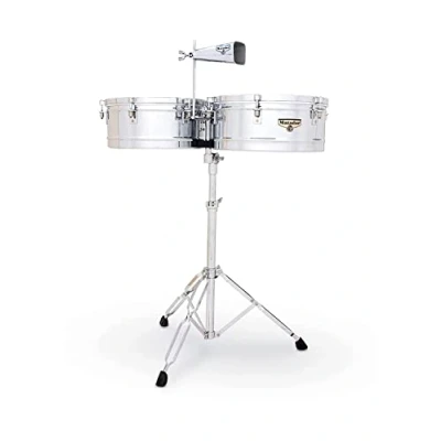 Image of Latin Percussion M257 14 Plus Matador Timbales, Chrome, 15 x 8 Inch