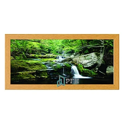 Image of Oak Premium Wood Photo Frames Wall Hanging Picture Frame Poster Acrylic Glass 50cm x 100cm
