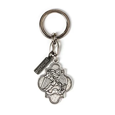 Image of My Saint Hero Archangel Michael Key Ring (Silver)