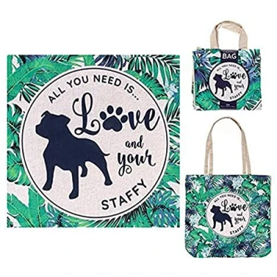 Image of Doggy Style Eco Shopper Shopping Bag/Shopper Bag/Reusable Bag/Tote Bag (Staffy)