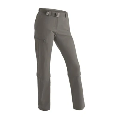 Image of Maier Sports Women&#039;s Zip Off Trousers Inara Slim, Teak, 18, 233026