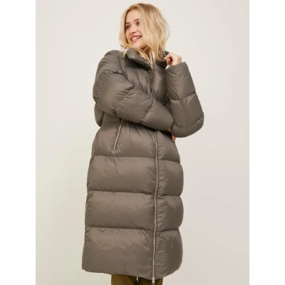 Image of JACK &amp; JONES Women&#039;s Long Padded Parka Jacket Coat Sleeve Winter Warm Puffer Morel UK Size S