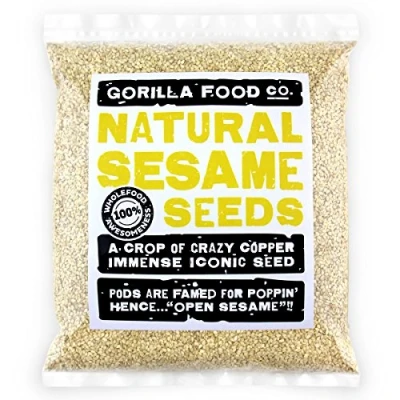 Image of Gorilla Food Co. White Sesame Seeds Raw Hulled 800g