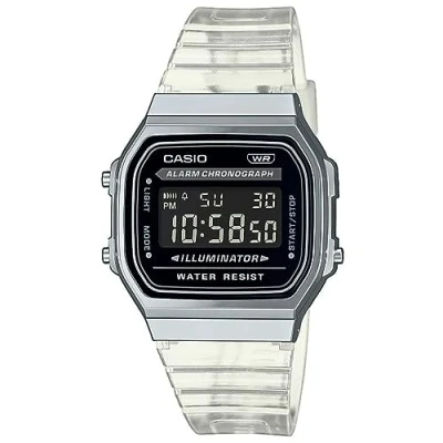 Image of Casio Unisex Digital watch, Size: One Size, White transparent