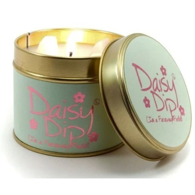 Image of Lily Flame Scented Candle in a Presentation Tin Daisy Dip