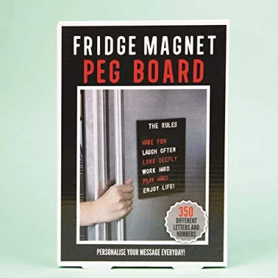 Image of Fizz Creations A5 Fridge Magnet Peg Board, Black