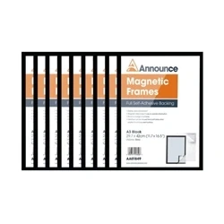 Image of Announce Magnetic Frame A3 Black (10 Pack)