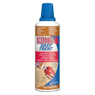 Image of KONG Easy Treat for Dogs No Mess Dog Paste Use with Rubber Toys Peanut Butter, 227ml