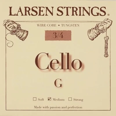 Image of Larsen cello strings Original Fractional small sizes G 3/4 Medium