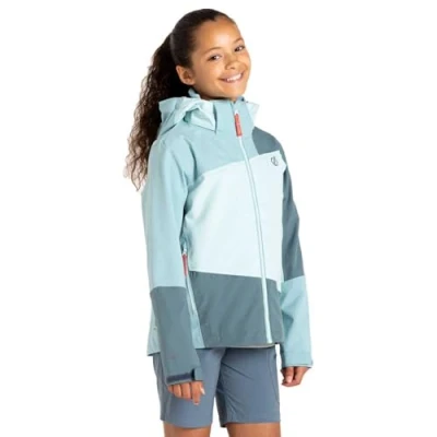 Image of Dare 2b Kids Water Repellent&#039; Explore II Waterproof Jacket Element Grey, Size: 15 16 Years