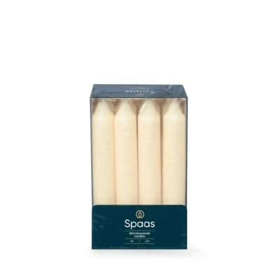 Image of Spaas Mini Dinner Candles 5 Hours, Ivory, 8 Piece