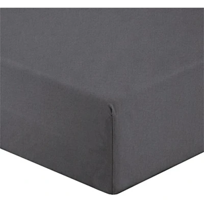 Image of Gabel Bed Sheet, Percale, Anthracite, King