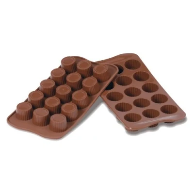 Image of Silikomart Silicone Chocolate Mould Robochoc, Brown, Roboter