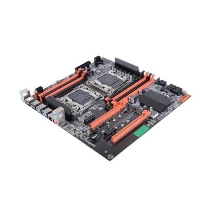 Image of X99 Dual Server Motherboard, 2011 3 Pin DDR4 Gaming Motherboard with Rear 4 USB3.0 for Studio Computer Game Simulator E5CPU, Socket Desktop