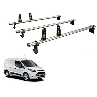 Image of Van Guard ULTI Bar 3 Aluminium Roof Bars and 4 Load Stops for Ford Transit Connect (2013 2023) [LWB]