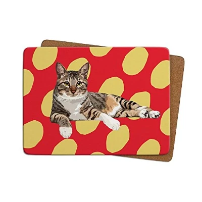 Image of Tabby Cat II Table Mat by Leslie Gerry Placemat