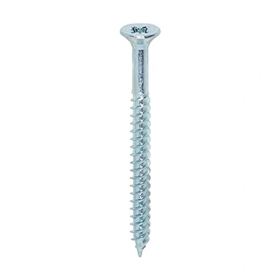 Image of TIMCO Twin Threaded Woodscrews PZ Double Countersunk 8 x 2 Zinc Plated Box of 200
