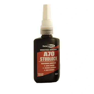 Image of 4 x BOND IT 50ml A70 STUDLOCK NUT LOCK STUD THREAD SEALER ADHESIVE OIL TOLERANT