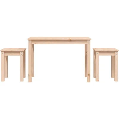 Image of vidaXL Nesting Tables 3 pcs Solid Wood Pine