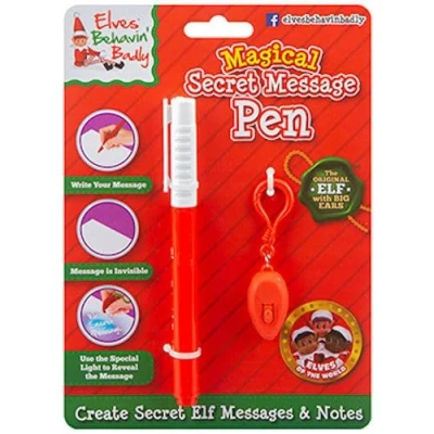Image of Elves Behavin&#039; Badly Magical Secret Message Pen Create Elf Notes!
