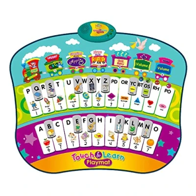 Image of Crystals Kids Piano Mat, Music Mat Dance Mats Touch Play Floor Keyboard Musical Carpet Gift Toys for 2 3 4 5 6 Years Old Boys Girls Toddlers, Christmas Xmas Gifts (T011)