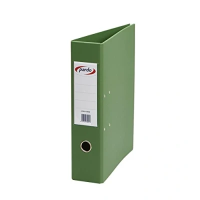 Image of Pardo Foolscap Folio Green Plastic Lever Arch File 70mm
