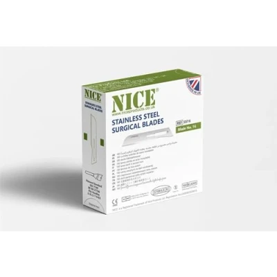 Image of NICE 100 x No.16 Sterile Stainless Steel Surgical Blades SS16