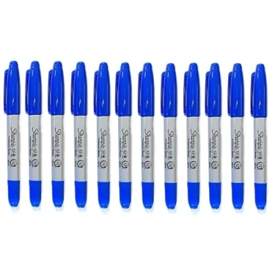 Image of Sharpie Twin tip fine and Ultra Pack of 12 Standard Blue