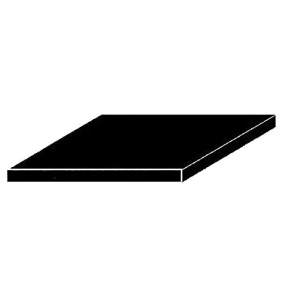 Image of evergreen 9513 Polystyrene Plates, Play, 150 x 300 0.50 mm, Pack of 3, Black
