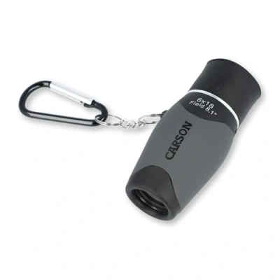 Image of Carson MM 618 6x18 MiniMight Compact Monocular with Carabiner Clip , Grey