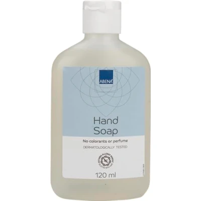 Image of ABENA Hand Soap 120 ml Nourishing Liquid Wash for All Skin Types Protects from Dry Hands Fragrance and Colourant Free Dermatologically Tested