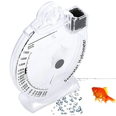 Image of Zerodis Sea Hydrometer Salinity Specific Gravity Test Concentration Aquarium Testing Tool for Fish Tank Water Marine Saltwater(#1)