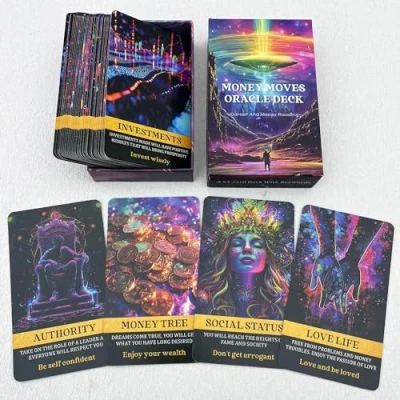 Image of Money and Career oracle Deck, cards,Help Guide You Make Mindful Decisions as Move up in Your Career，Tarot cards for beginners