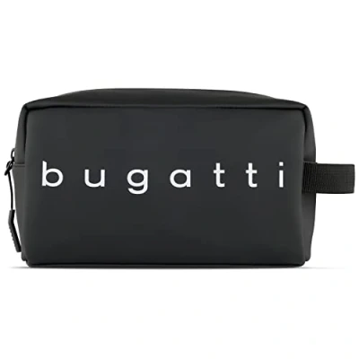 Image of Bugatti Rina Waterproof Toiletry Bag, Travel Wash Recycled PET Black