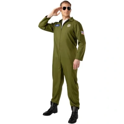 Image of Wicked Costumes Adult Mens Top Shot Pilot Fancy Dress Costume Medium