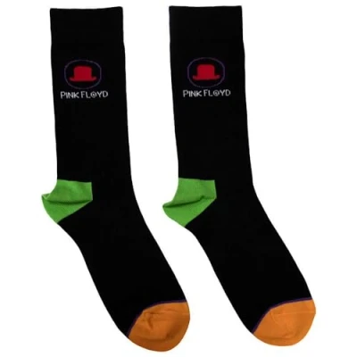 Image of Rock Off officially licensed products Pink Floyd Bowler Hat Band Logo Ankle Socks UK Size 7 11
