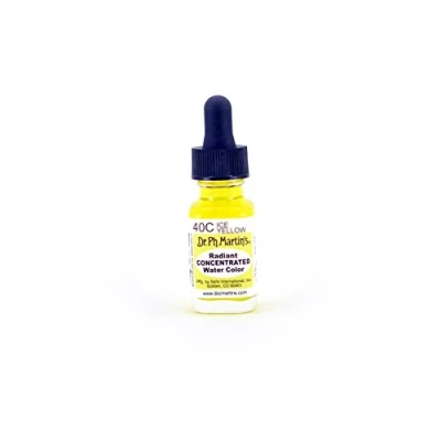 Image of Dr. Ph. Martin&#039;s Radiant Concentrated Water Color, 0.5 oz, Ice Yellow (40C)