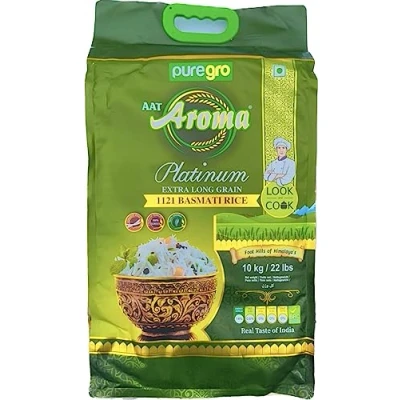 Image of Puregro Platinum Extra Long Grain Basmati Rice 10kg