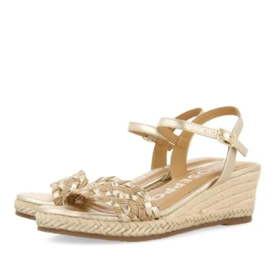 Image of GIOSEPPO Women&#039;s Sunol Espadrille Wedge Sandal, Dark Gold, 6 UK