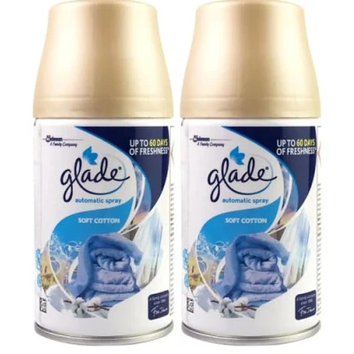 Image of Glade Large Automatic Duo Refills, Cotton Linen, 269 ml