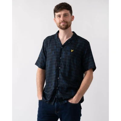 Image of Lyle &amp; Scott POOL Shirt, Men&#039;s, Size: Medium, Dark navy