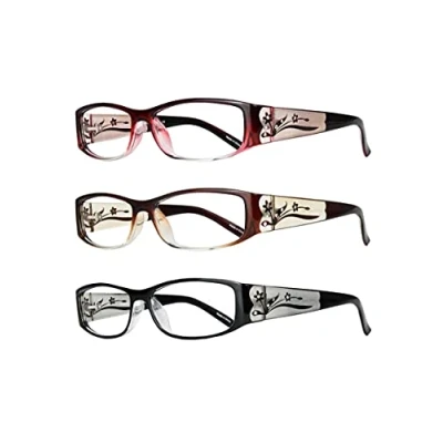 Image of EYEBOGO Kaylee Stylish Reading Glasses for Women (3 Pack, 2.75)