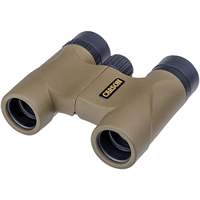 Image of Carson HW 822 Stinger 8X22mm Compact Binoculars for Bird Watching, Hunting and Travel, Olive Green