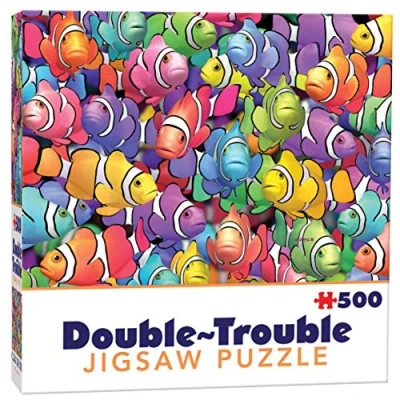 Image of Cheatwell Games 500 Piece Double Sided Jigsaw Puzzle Clownfish