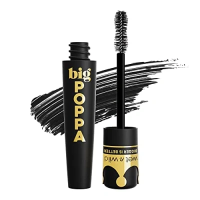 Image of Wet &#039;n&#039; Wild, Big Poppa Mascara, Intense Volume, Eyelash Lengthening Castor Oil Enriched and Flake Free Formula, Buildable Intensity, Blackest Black