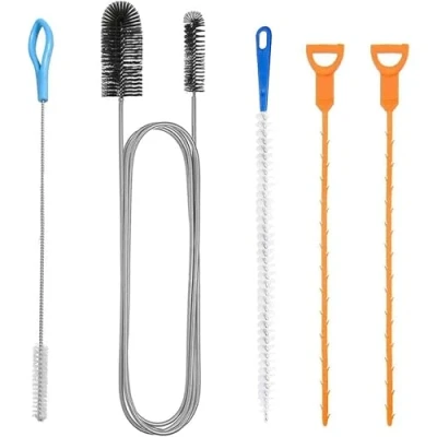 Image of Drain Unblocker and Cleaner Tool 5PCS Shower Unblocker, Multifunctional Sink Tool, Snake for Kitchen Bathroom Plug Hole